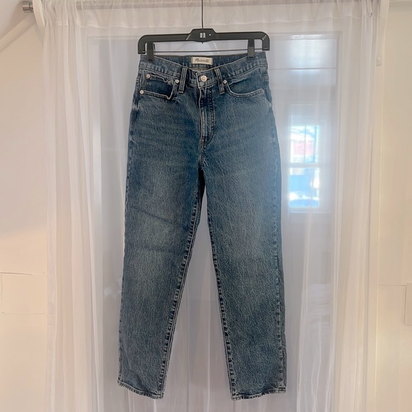 Madewell Classic Straight Ankle Jean in Medium Wash Size 26 - Picture 1 of 4